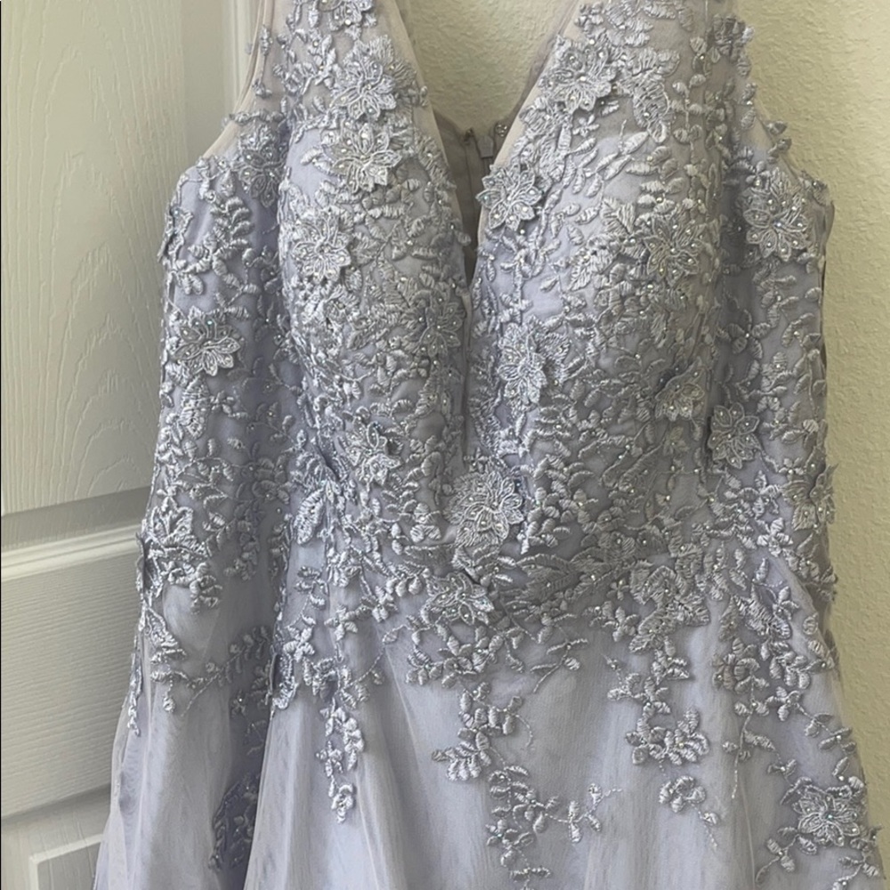 Bead Embellished Embroidered Ball Gown party dress